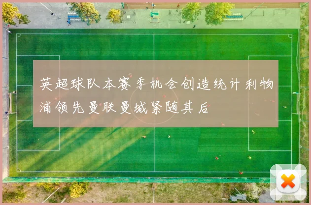 英超球队本赛季机会创造统计利物浦领先曼联曼城紧随其后